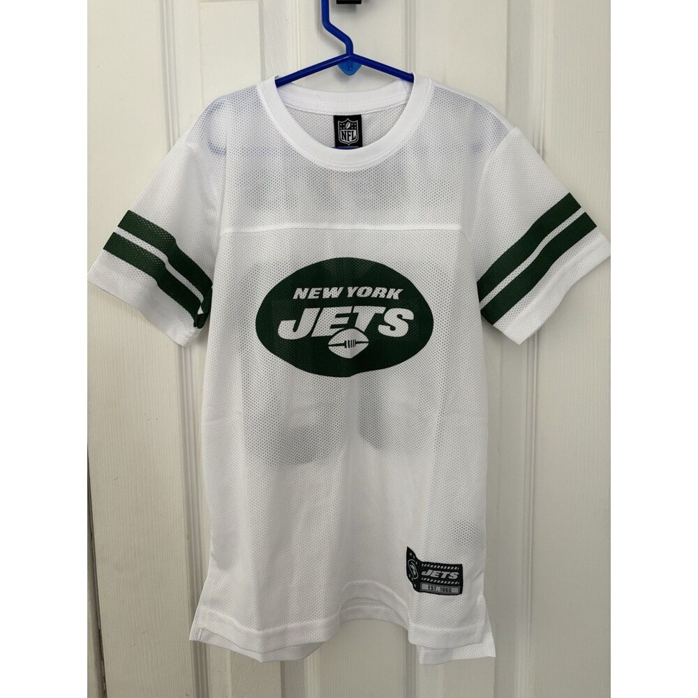 New Without Tags NFL NEW YORK JETS FOOTBALL MESH 10-12 YOUTH BOYS KIDS JERSEY